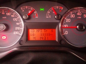 Premiere fürs Auto: 33333km