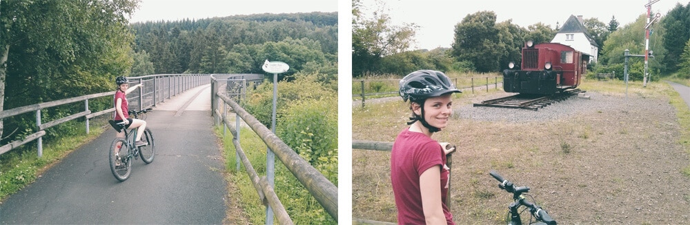 Mit dem Fahrrad über das Viadukt